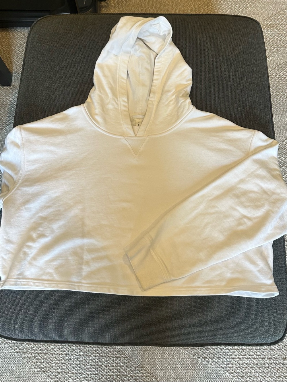 Lululemon All Yours Cropped Hoodie - White